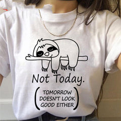 Women’s Kawaii Sloth Printed T-Shirt