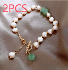 Irregular Freshwater Pearl Adjustable Bracelet