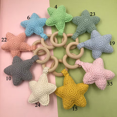 Lotus Hand Hook Crochet Wool Teether