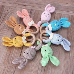 Lotus Hand Hook Crochet Wool Teether
