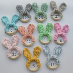 Lotus Hand Hook Crochet Wool Teether