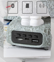 Wireless Speaker Astronaut Desktop Decoration Night Light