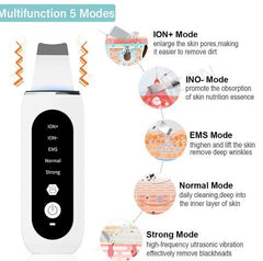 Ultrasonic Blackhead Remover with Microcurrent & LED Light