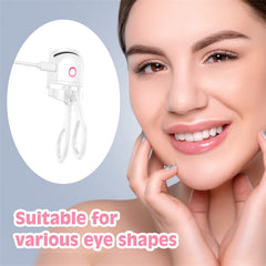 Heated Electric Eyelash Curler with Temperature Control
