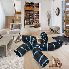 Tree Pattern Tunnel Interactive Cat Toy