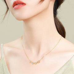 Retro Magnetic Four-Leaf Clover Necklace