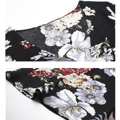 Women’s Floral V-Neck Summer Beach Dress