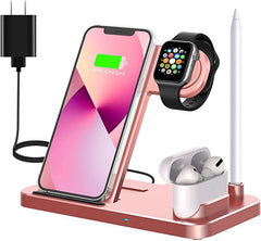 Quick-Charge 15W Folding 4-in-1 Wireless Charger