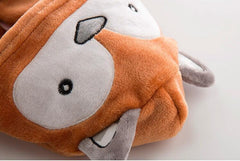 Cartoon Animal Hooded Baby Bathrobe