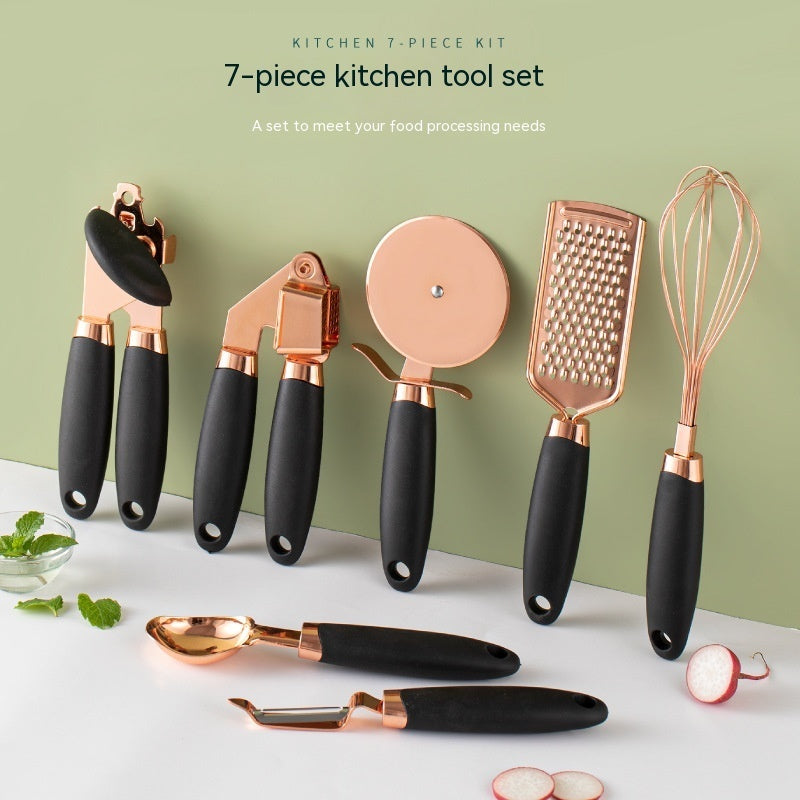 Copper Plated Kitchen Peeler Gadget Set