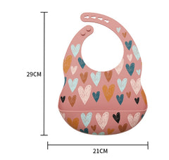 Silicone Baby Feeding Bib with Pocket