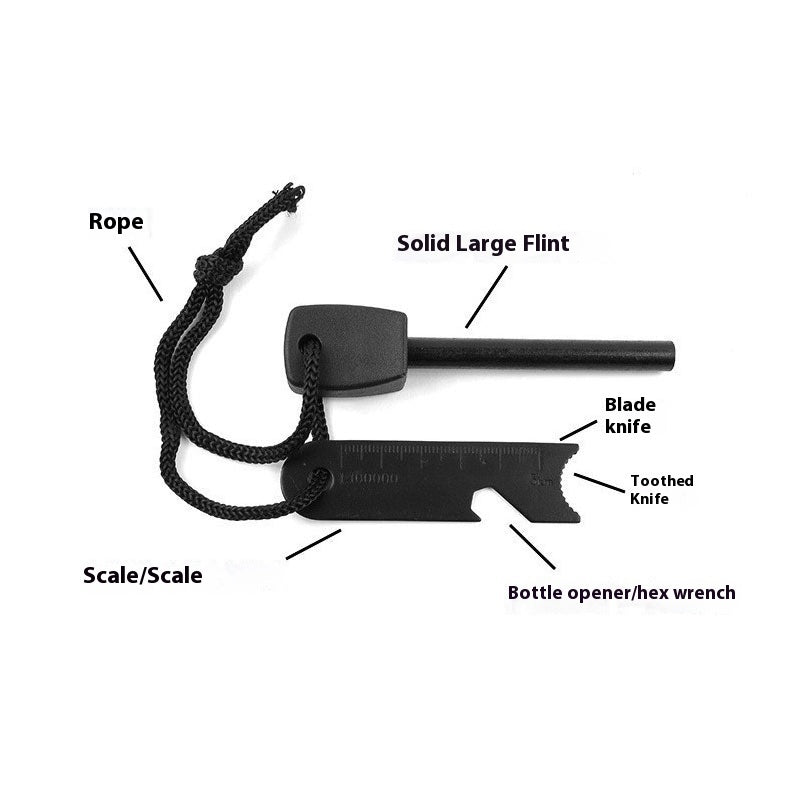 Stainless Steel Outdoor Camping Flint Fire Starter