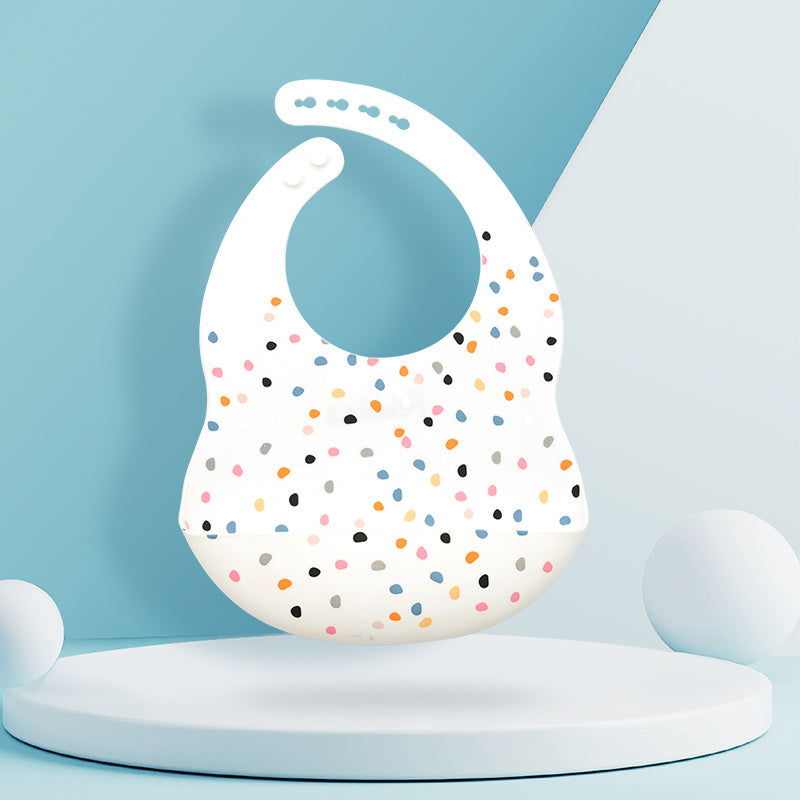 Silicone Baby Feeding Bib with Pocket
