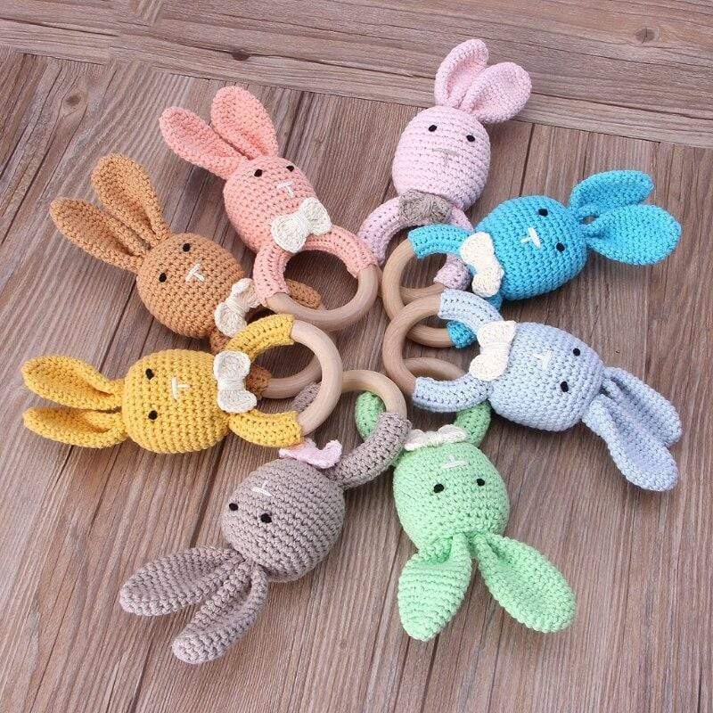 Lotus Hand Hook Crochet Wool Teether