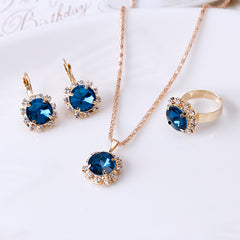 Fashion Round Crystal Jewelry Set