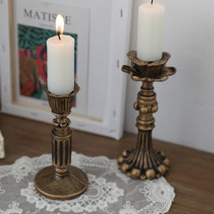 Elegant Golden Candle Holder Decoration