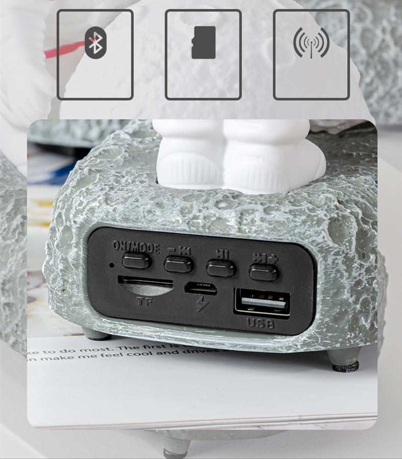Wireless Speaker Astronaut Desktop Decoration Night Light