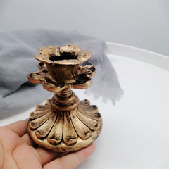 Elegant Golden Candle Holder Decoration