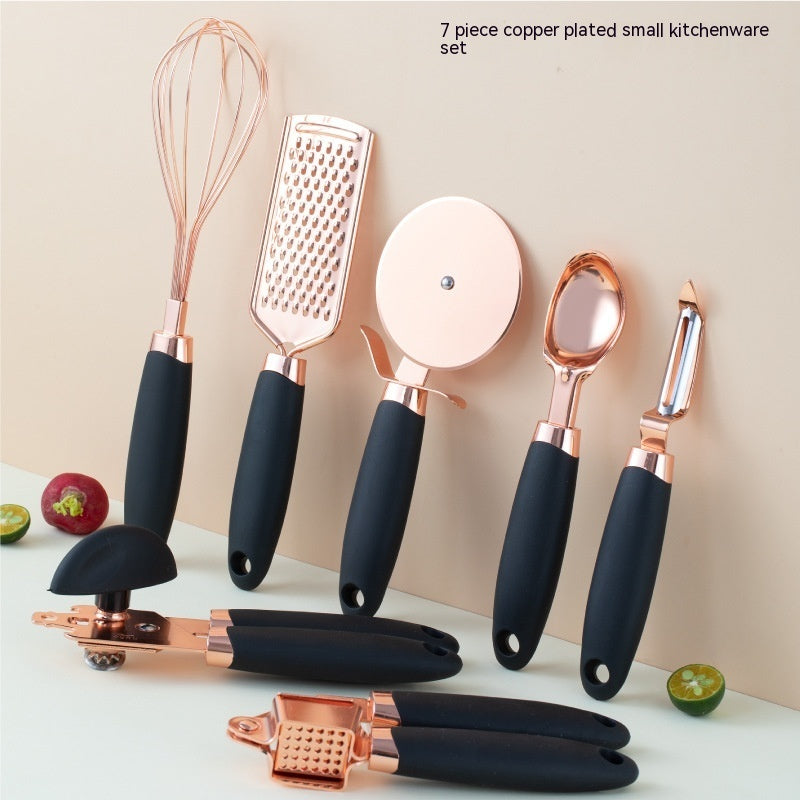 Copper Plated Kitchen Peeler Gadget Set