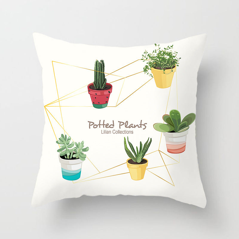 Colorful Fruit Print Sofa Cushion Cover