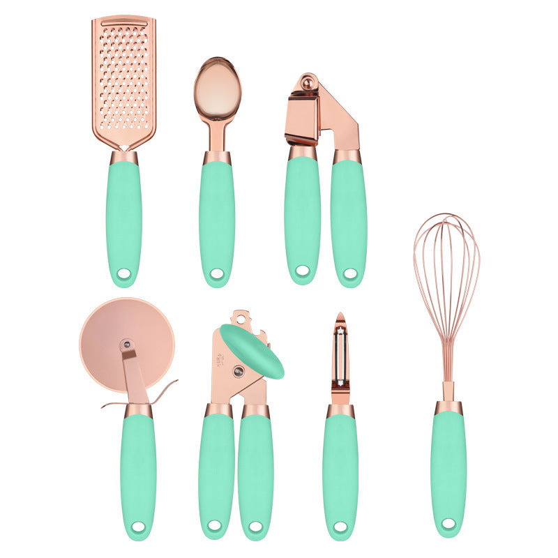 Copper Plated Kitchen Peeler Gadget Set