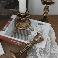 Elegant Golden Candle Holder Decoration