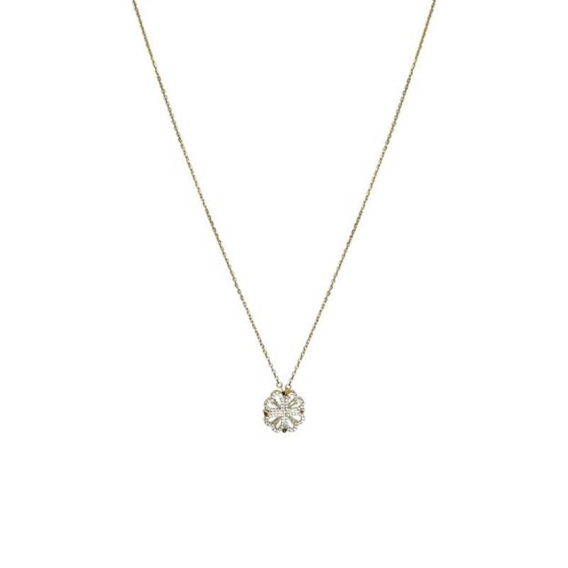 Retro Magnetic Four-Leaf Clover Necklace