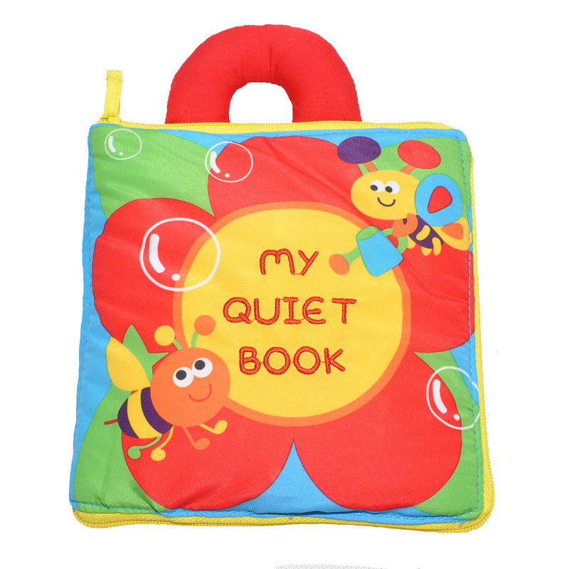 Good Night Baby Cloth Rattle Book
