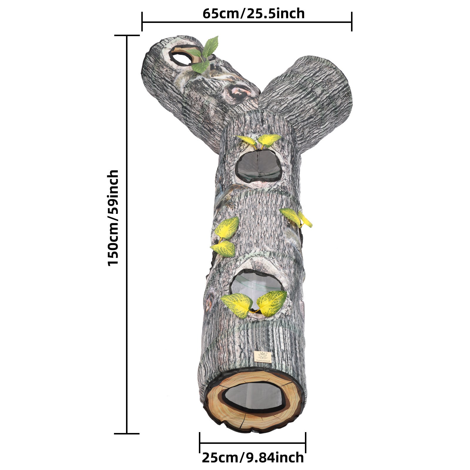 Tree Pattern Tunnel Interactive Cat Toy