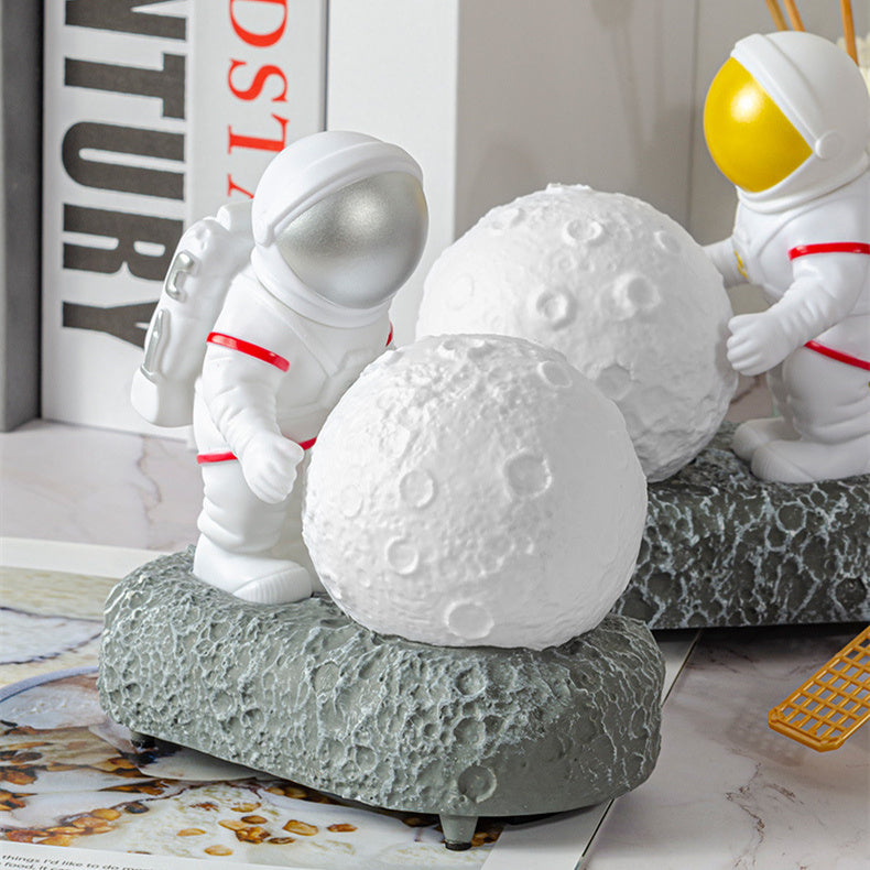Wireless Speaker Astronaut Desktop Decoration Night Light