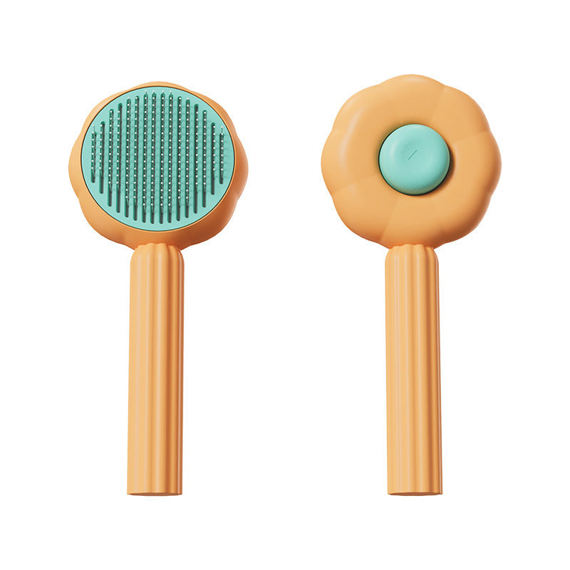 Sunflower Shape Pet Grooming Cat Comb